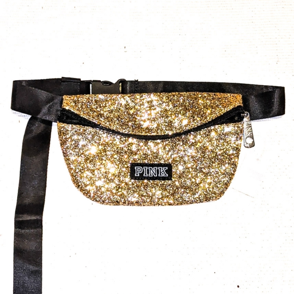 LAST One! ✨⏳✨VS PINK Fanny Pack in Gold Glitter✨ - Picture 2 of 2